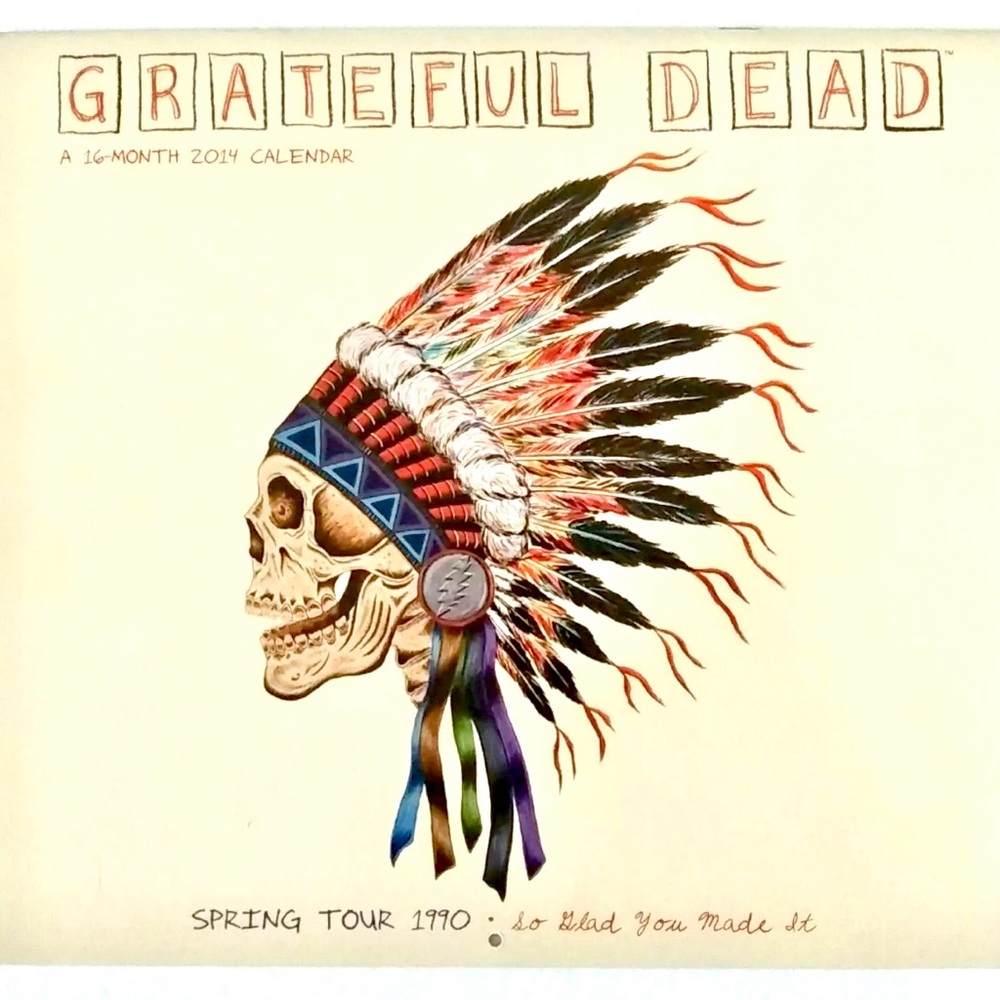 Vintage Grateful Dead Spring Tour x Wes Lang 2014 Calendar